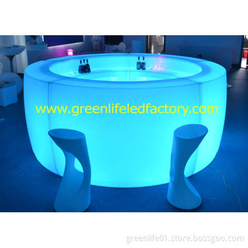 LED Round Bar Counters Design, Color Changing Restaurant Bar Counter